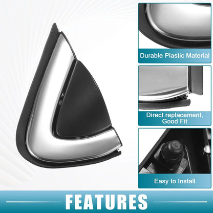 Front Left Right Door Mirror Corner Fender Covers for Honda CR-V (2017-2019)