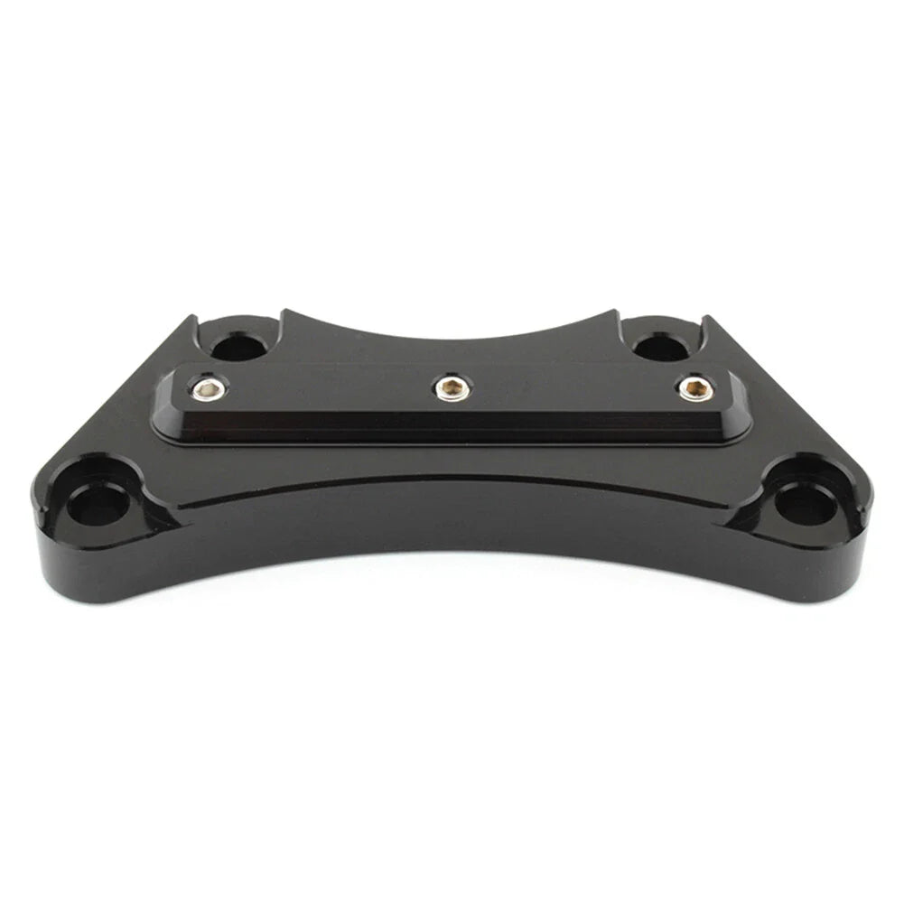 3-Hole Black 1" Handlebar Risers Top Clamp for Harley Touring (1997-2019)