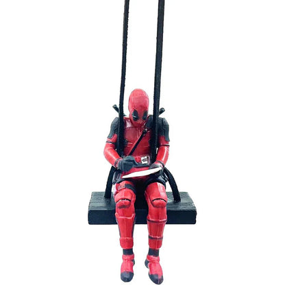 Cute Deadpool Car Swinging Ornament for Rear View Mirror Decorations
