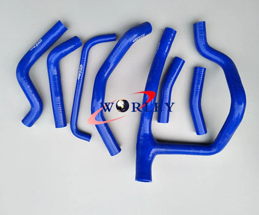 Aluminum Radiator + Blue Silicone Hose for Honda XRV750 Africa Twin (1993-2003)