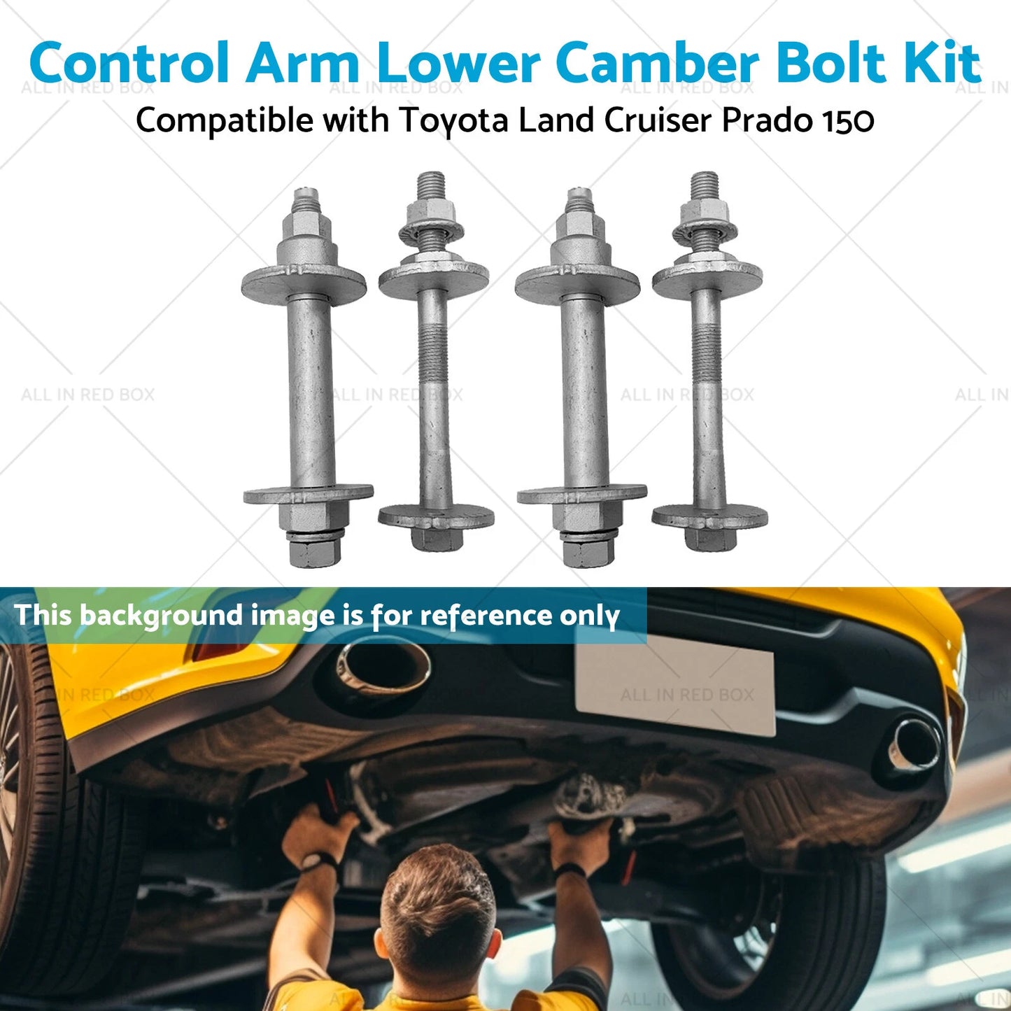4pcs Control Arm Lower Camber Bolt Kit for Toyota Land Cruiser Prado (2009-2023)