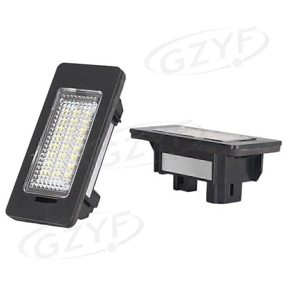 LED License Plate Lights Clear Lens for BMW E82 E90 F10 F25 (2007-2017)