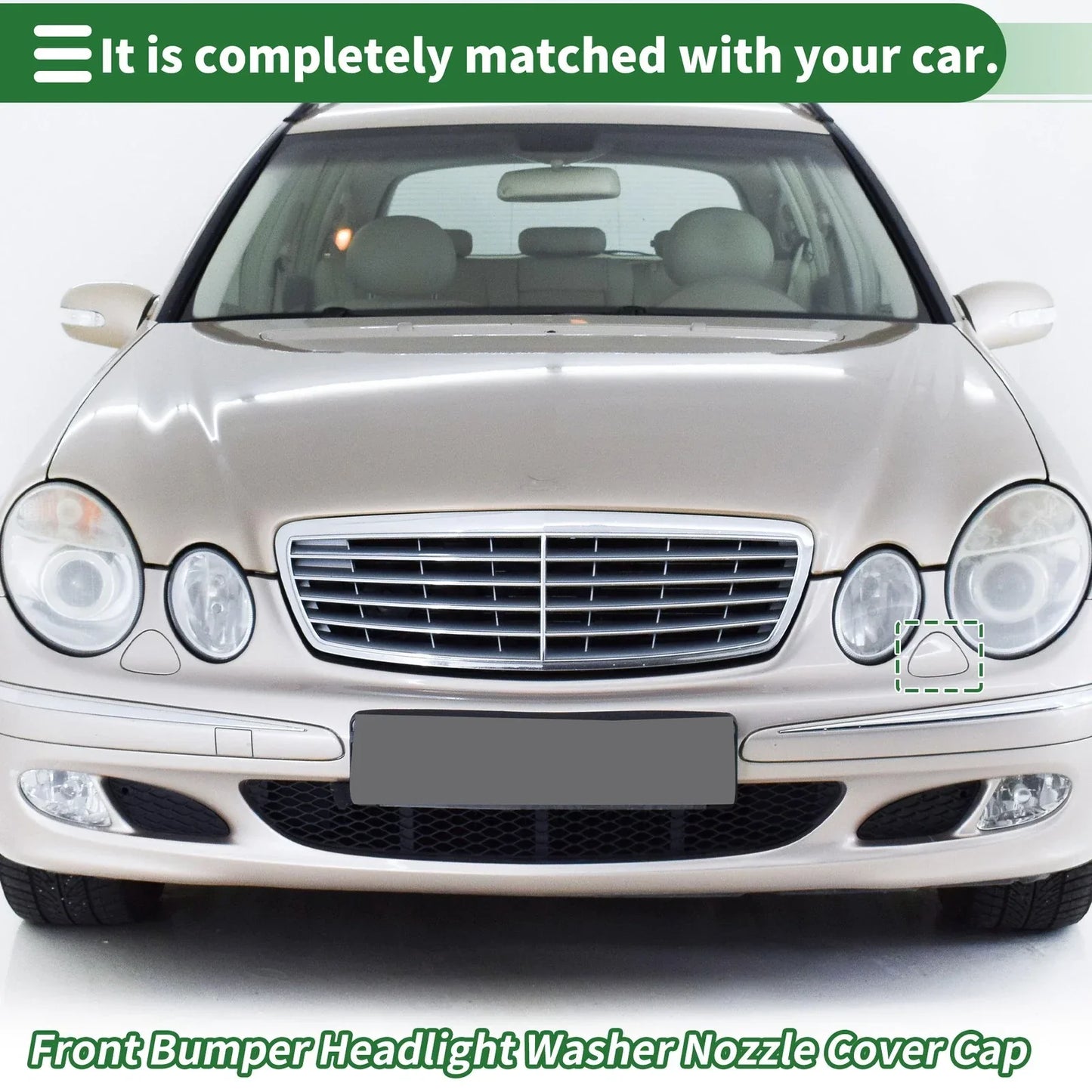 Bumper Headlight Washer Nozzle Cover for Mercedes-Benz E320 (1996-2002)