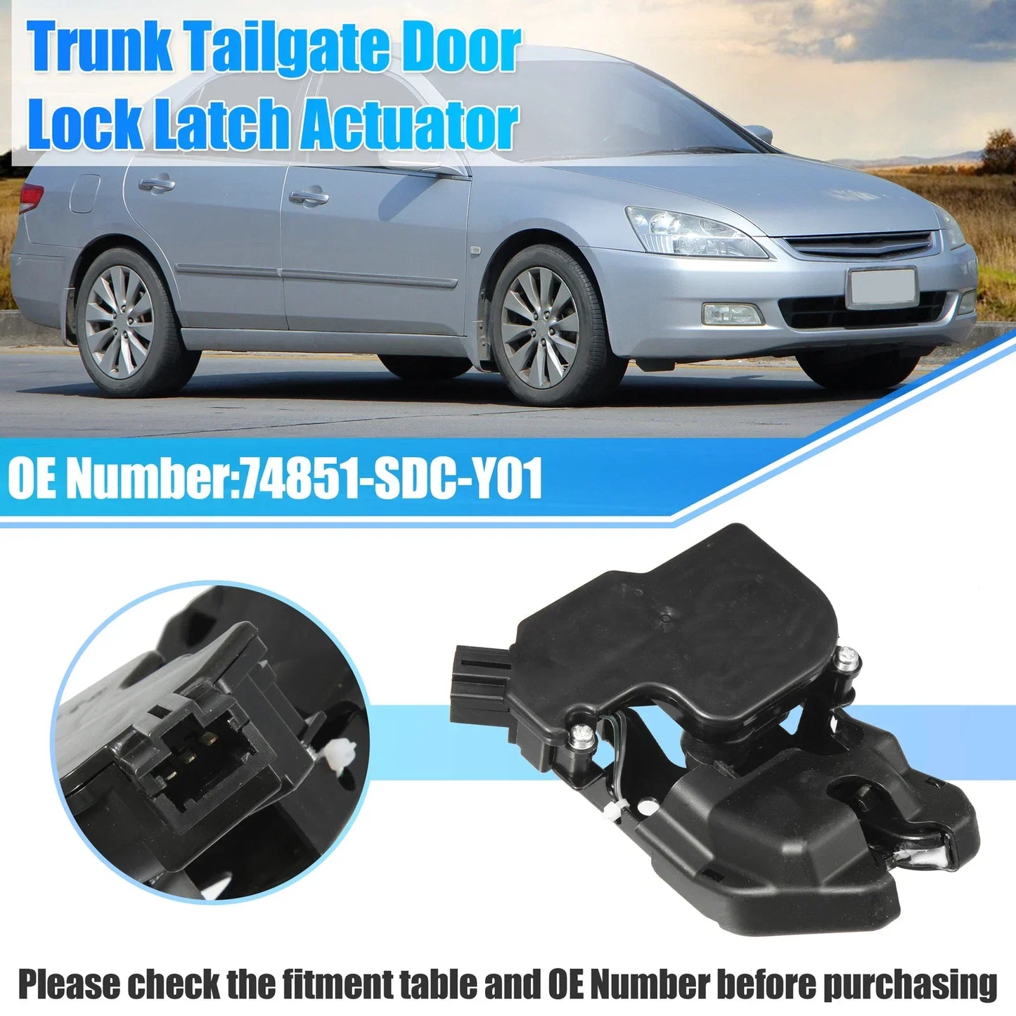 Car Rear Tailgate Latch Actuator for Honda Accord (2003-2007)