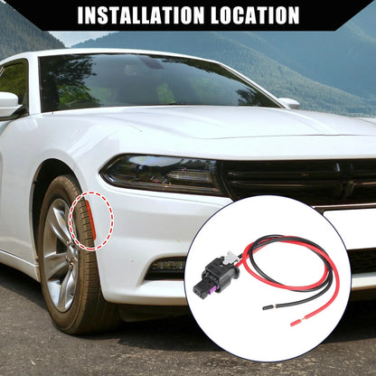 2 x Car Side Marker Pigtail Connectors for Dodge Charger (2015-2022)