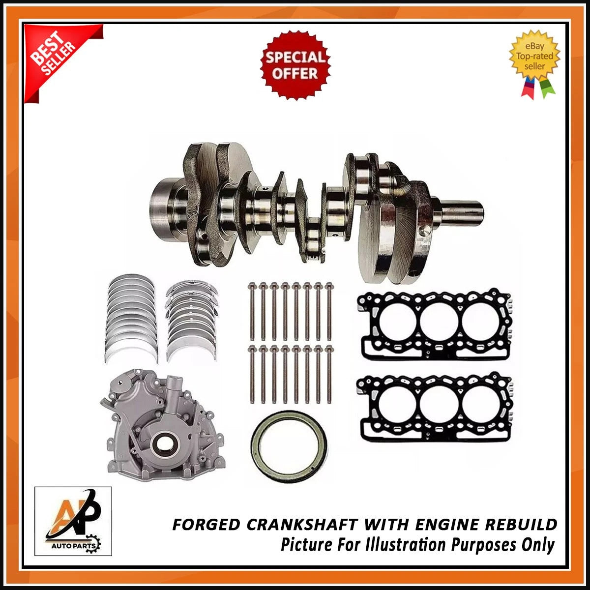 Forged Crankshaft Replacement for Land Rover Range Rover Sport 3.0D (2010–2019)
