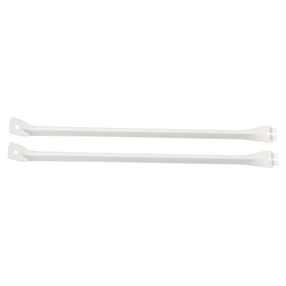 12-Inch White Metal Support Brackets for Closet Shelf