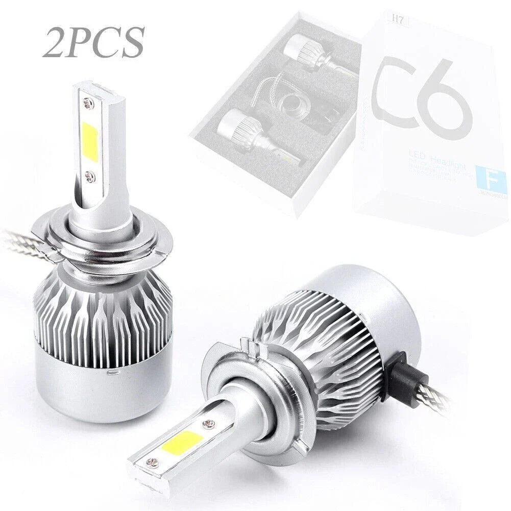 H7 7600LM 36W LED Headlight Bulbs for Car (6000K)