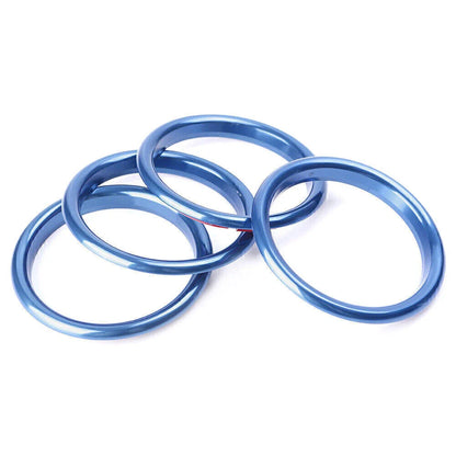 4 x Air Vent Outlet Ring Cover Trim Blue for Audi A3 (2012-2019)