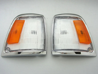 Chrome Indicator Corner Lights for 88-97 Toyota Hilux LN100 2 x 2WD