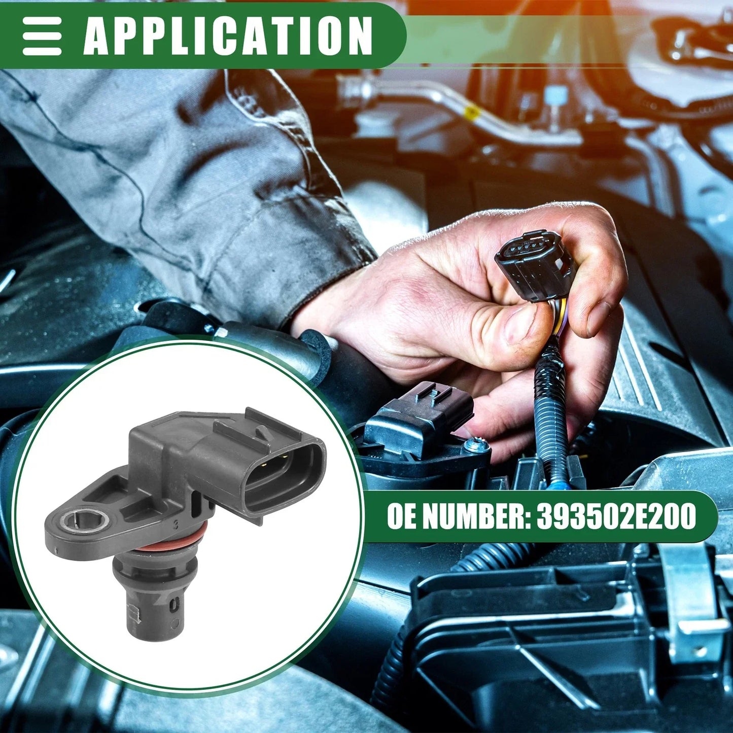 2 x Engine Camshaft Position Sensors for Hyundai Kona (2018-2021)