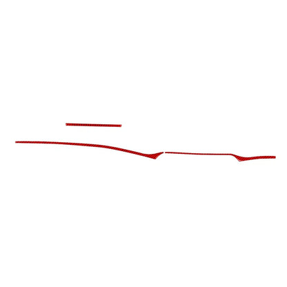 Dashboard Panel Cover Trim Strips for Kia Stinger 2018-2023 Red RHD