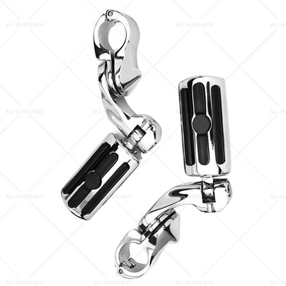 1-1/4" Chrome Motorcycle Highway Foot Pegs for Harley Davidson