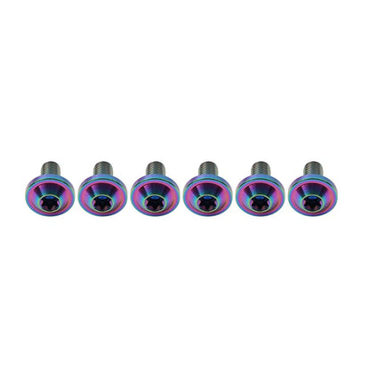 6pcs M5x15mm Universal Titanium Torx Head Bolts for Bike Motor