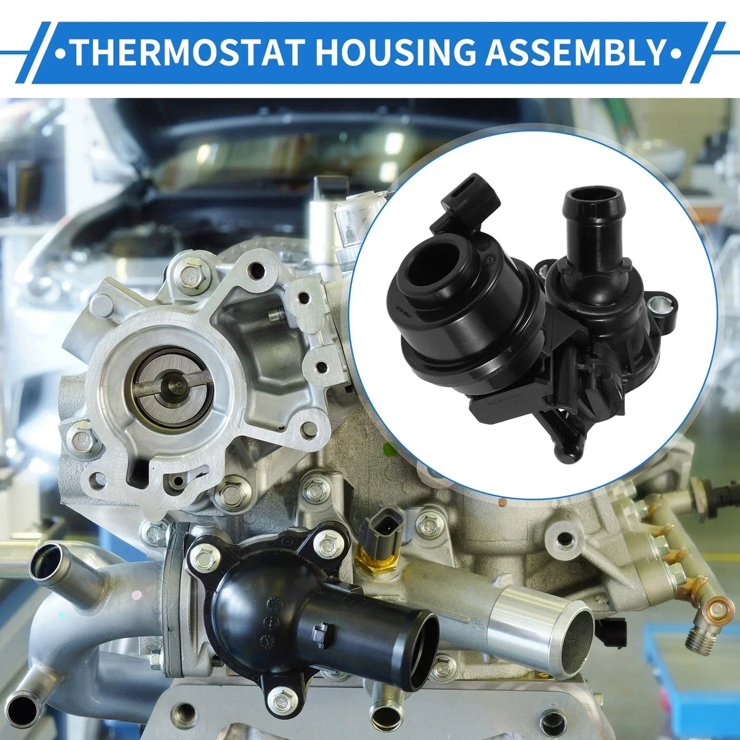 Engine Coolant Thermostat Housing for Porsche Cayenne (2013-2016)