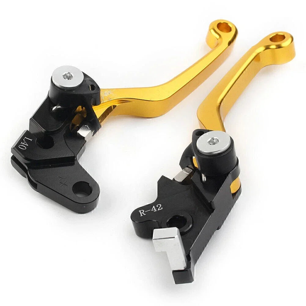 CNC Gold Pivot Clutch Brake Levers for Suzuki DRZ400S/SM/E (2000-2022)