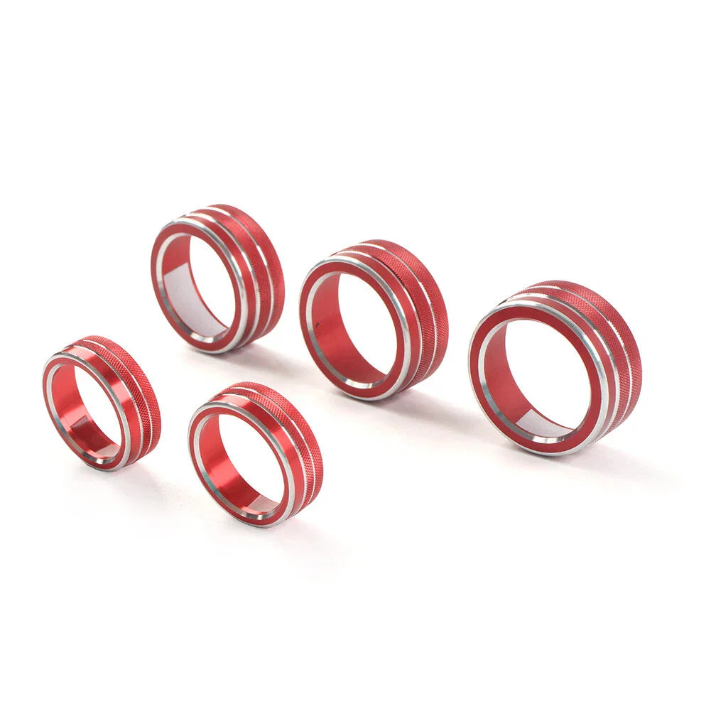 Control Switch Knob Ring Cover Trim for Honda Accord 2018-2022 Red