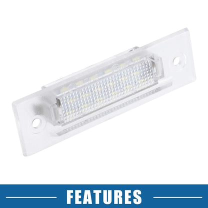 2 x 6500K White LED License Plate Lights for Porsche Boxster (1999-2004)