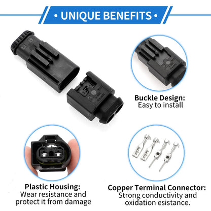 2 x Pin Air Pump Connector Plug for Mercedes-Benz