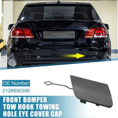 Car Rear Bumper Tow Hook Cover for Mercedes-Benz E200 (2014-2016) Black