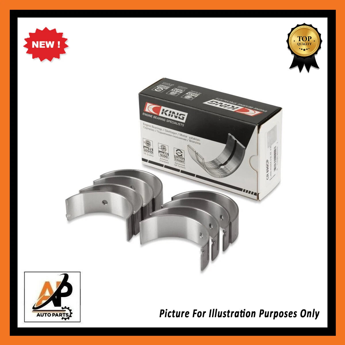 Engine Big End Bearings Standard Size for Volvo Renault 2.0 (2000–2005)