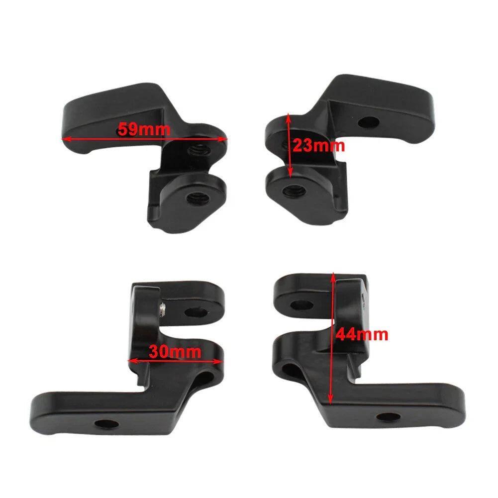 Front Driver Floorboard Relocation Brackets for Harley Touring Road Glide (2009-2023)