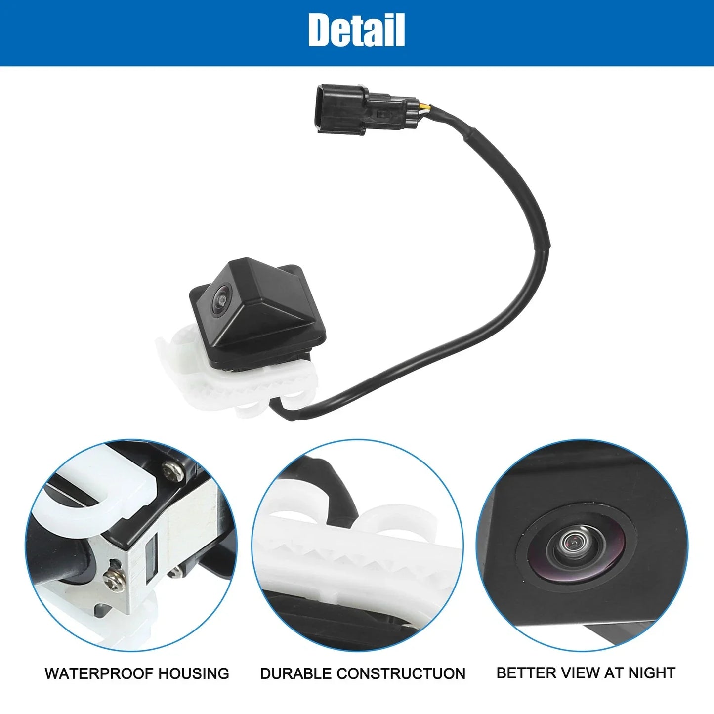 Rear View Backup Camera for Hyundai Elantra 2014-2016 (2 x Lens)