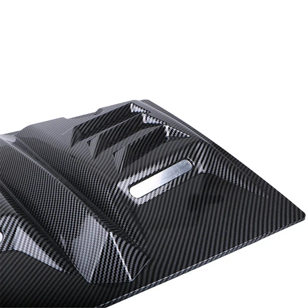 Carbon Fiber Look Hood Vent Scoop Cover