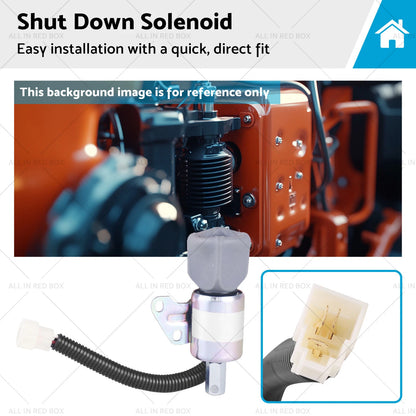 Shut Down Solenoid for Kubota Various (1756ES-12SUC5B1S5, 17520-60013)