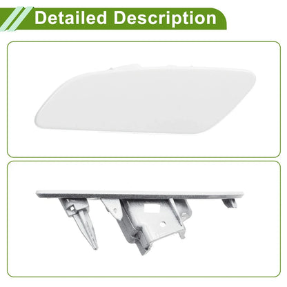 Left Washer Nozzle Cover for Porsche Panamera 2017-2021 - White Cap