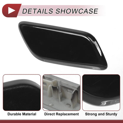 Front Right Washer Nozzle Cover for Lexus LX570 (2013-2015) Black 1 x Cap