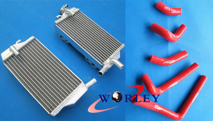 Aluminum Radiator & Hose Kit for Honda CR250R CR250 (2002-2004) Blue