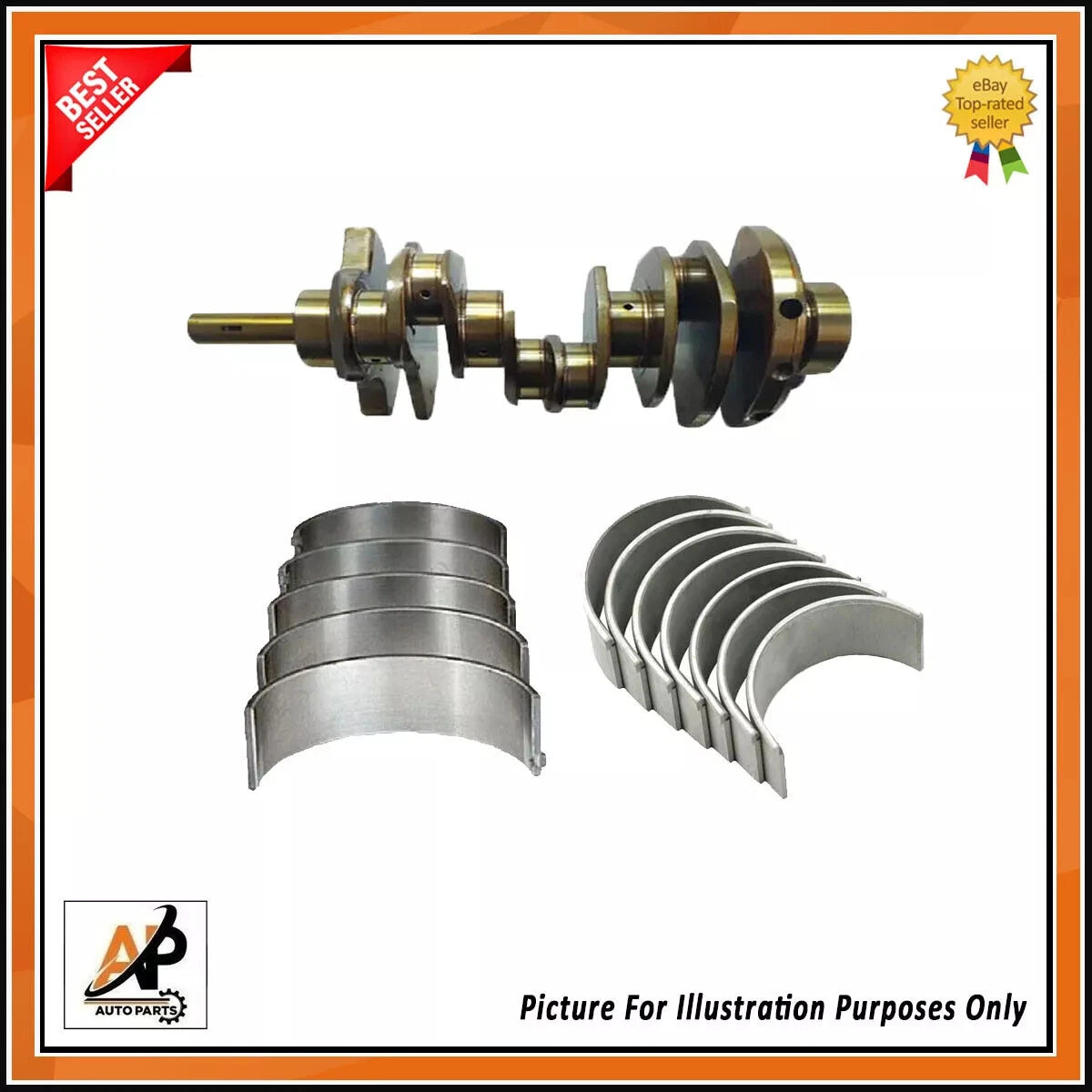 Crankshaft Main and Big End Bearing Set STD for Mercedes OM642 3.0 CDI () (2005–2015)