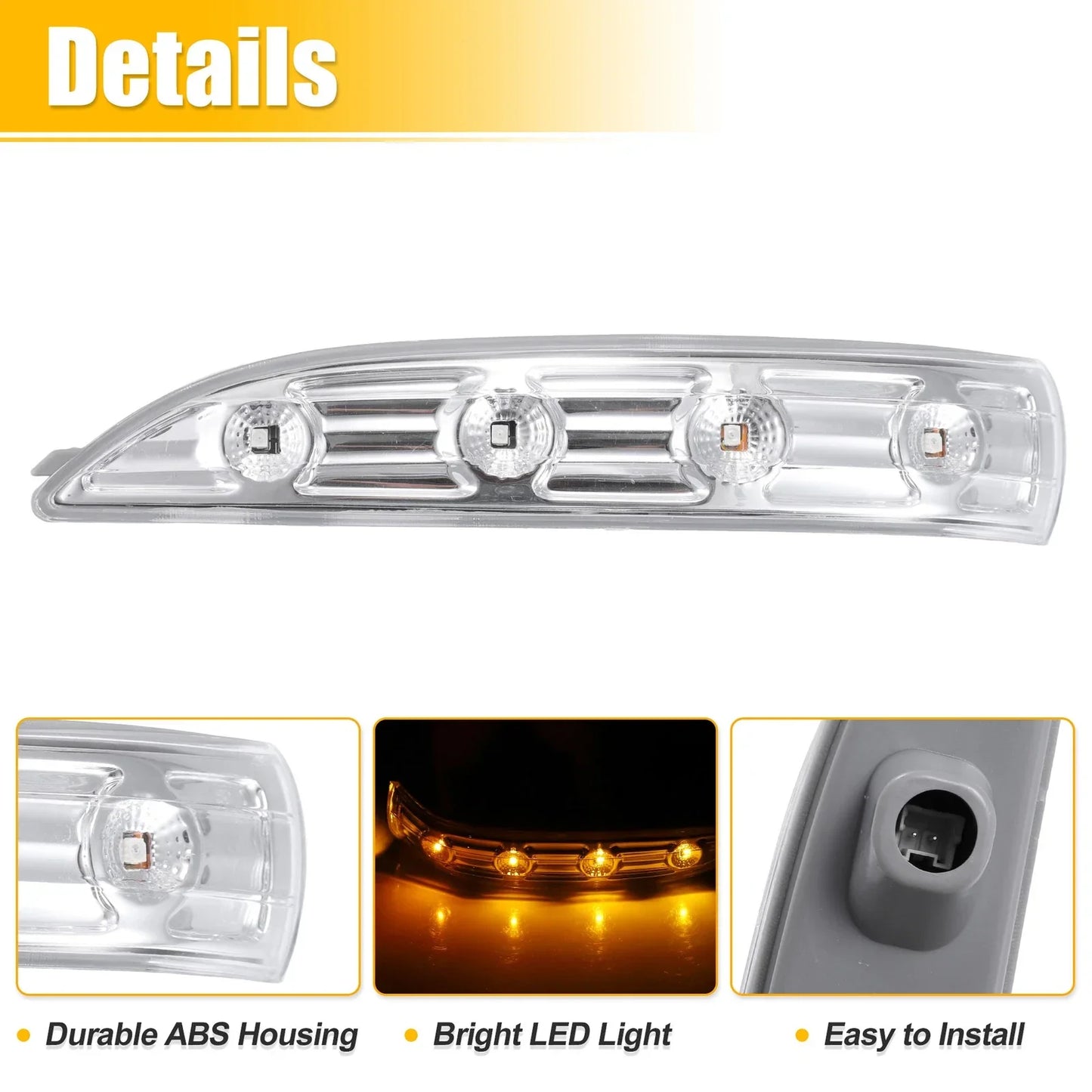 LED Front Mirror Turn Signal Lights for Hyundai Tucson (2 x)