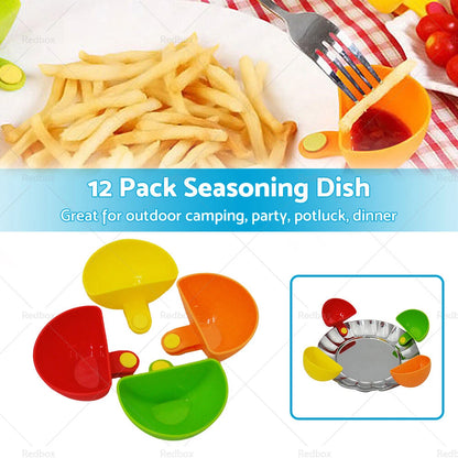 1 Plastic Dip Clip Bowl Plate Holders for Dish & Chip