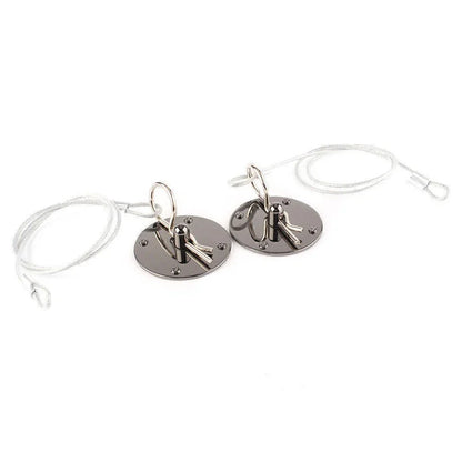 CNC Aluminum Racing Bonnet Hood Pin Lock Kit - Universal  Silver