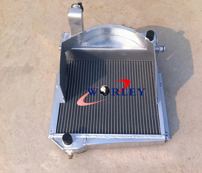 Aluminum Radiator + Fan for Austin Healey Sprite, MG Midget (1958-1979)