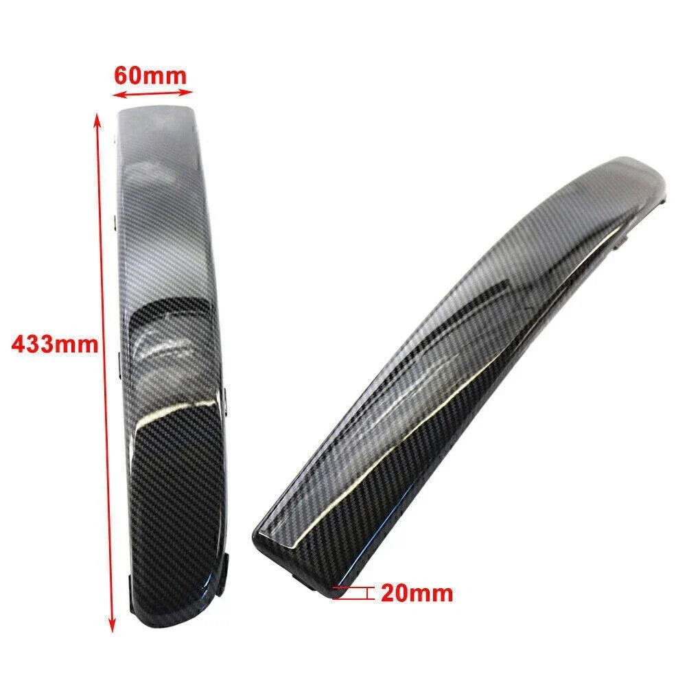 Carbon Fiber Front Bumper Corner Trim Cover for FIAT 500 (2007-2015)