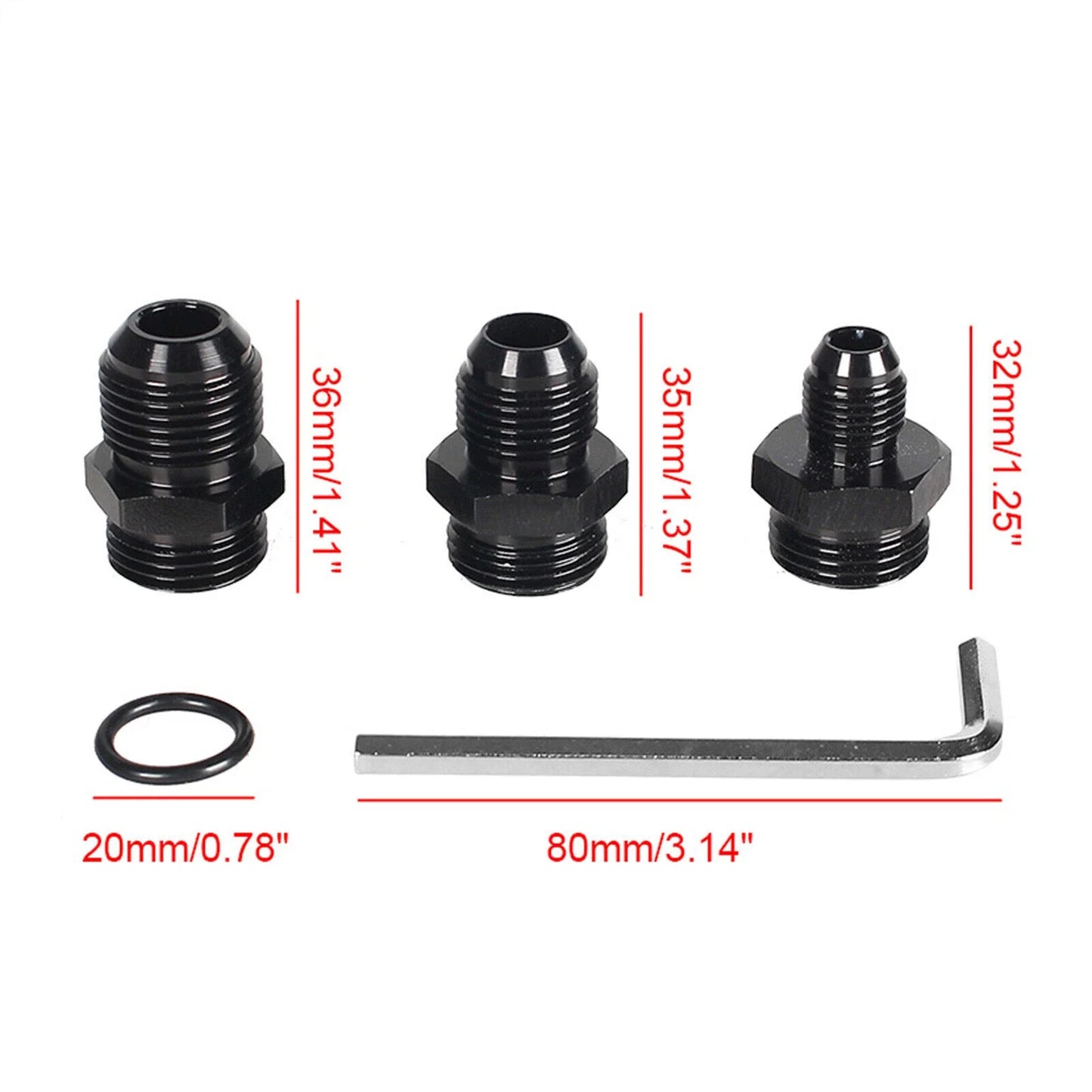 100 Micron Fuel Filter Bracket Adapter for Universal 6AN 8AN 10AN