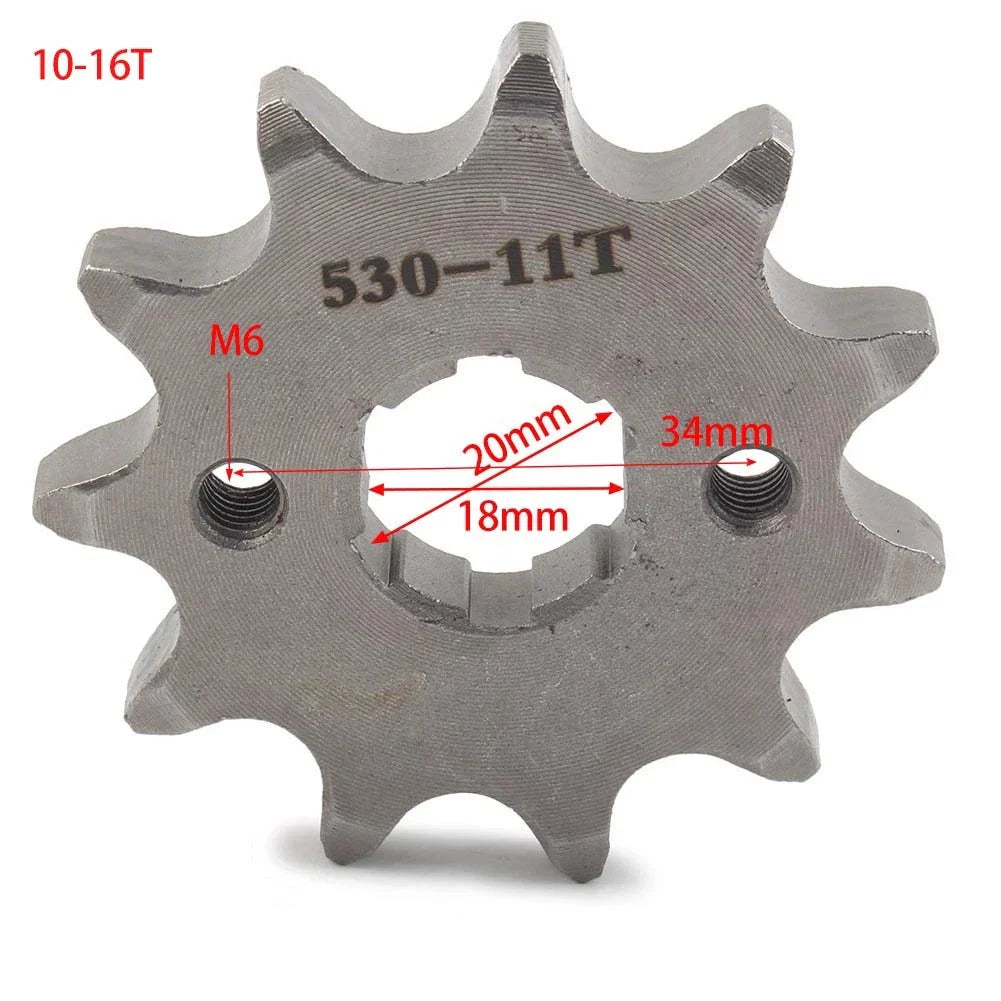 11T Chain Front Sprocket Cog 20mm for 125cc-350cc Dirt Pit Bike ATV Go Kart
