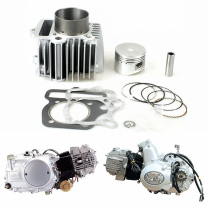 110cc 125cc Big Bore Cylinder Kit 54mm Piston Ring Gasket for Dirt Pit ATV