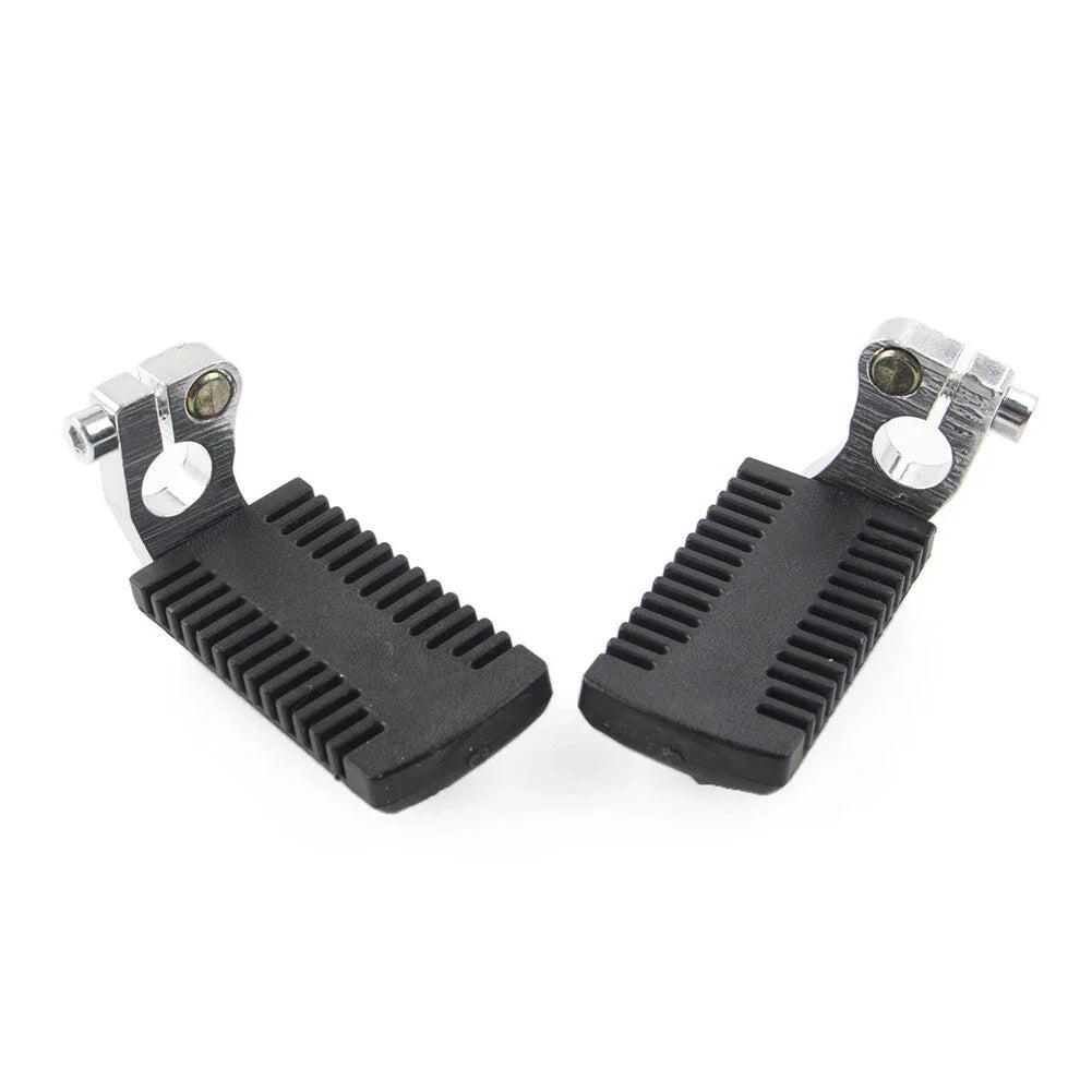 Foot Pegs Rest Pedals w/ Clamps for 43cc 47cc 49cc Pocket Dirt Bike Mini Scooter