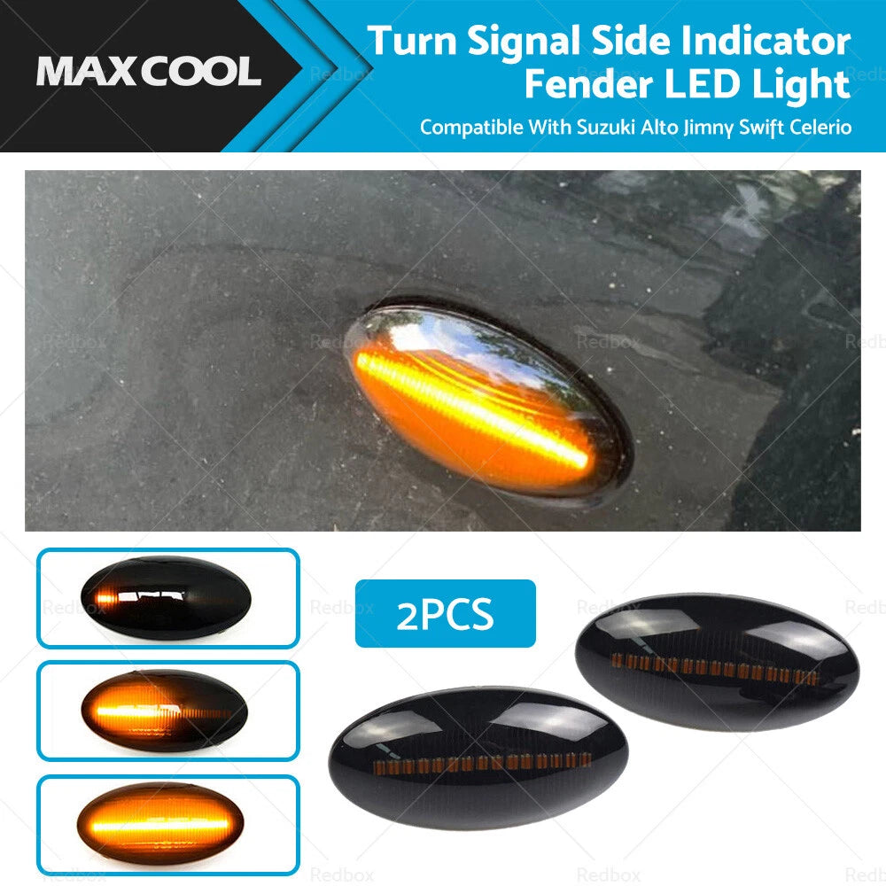 Dynamic LED Turn Signal Lights for Suzuki Alto, Jimny, Swift, Celerio (2004-2023)