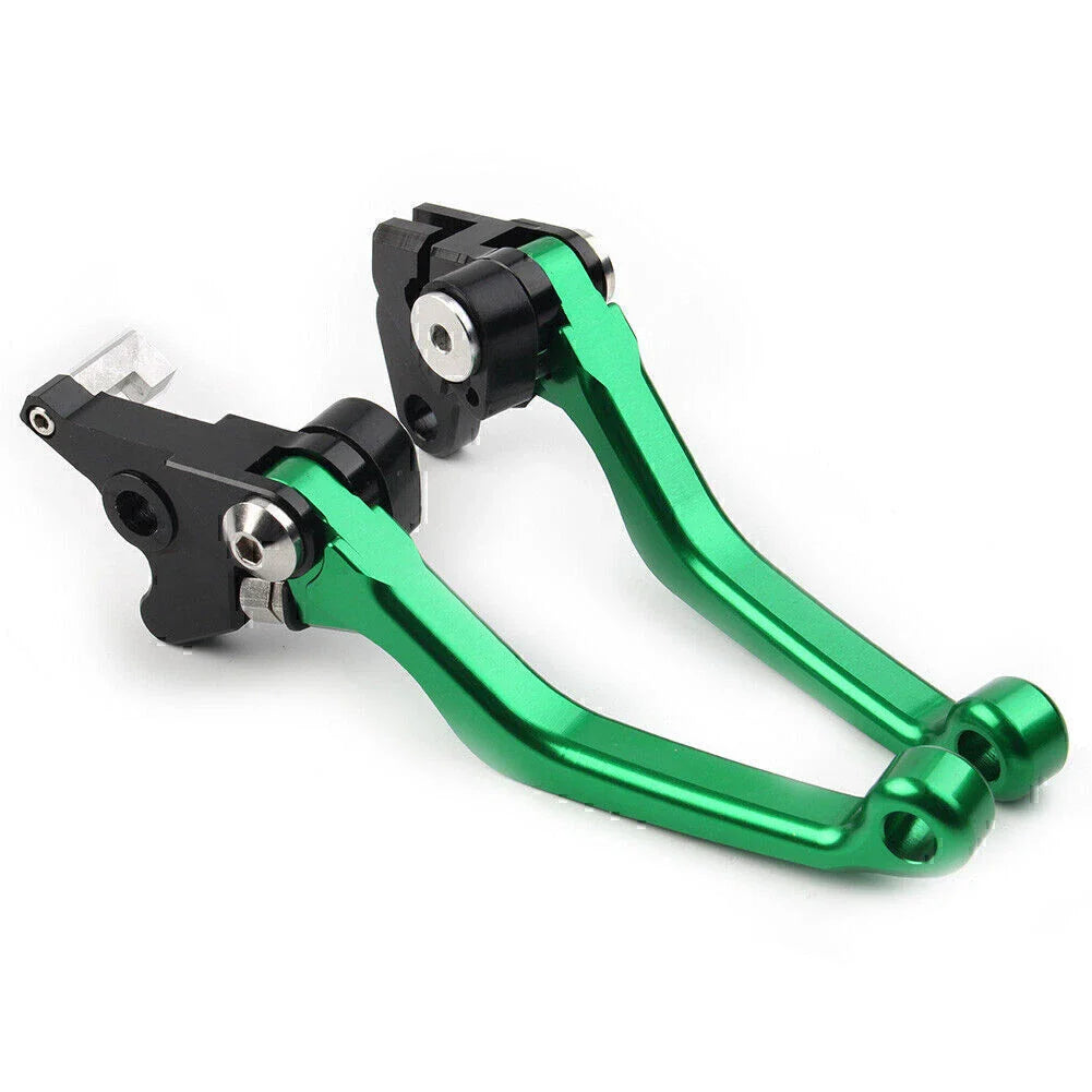 CNC Green Pivot Dirt Clutch Brake Levers for Kawasaki KLX250 D-Tracker (1993-1997)