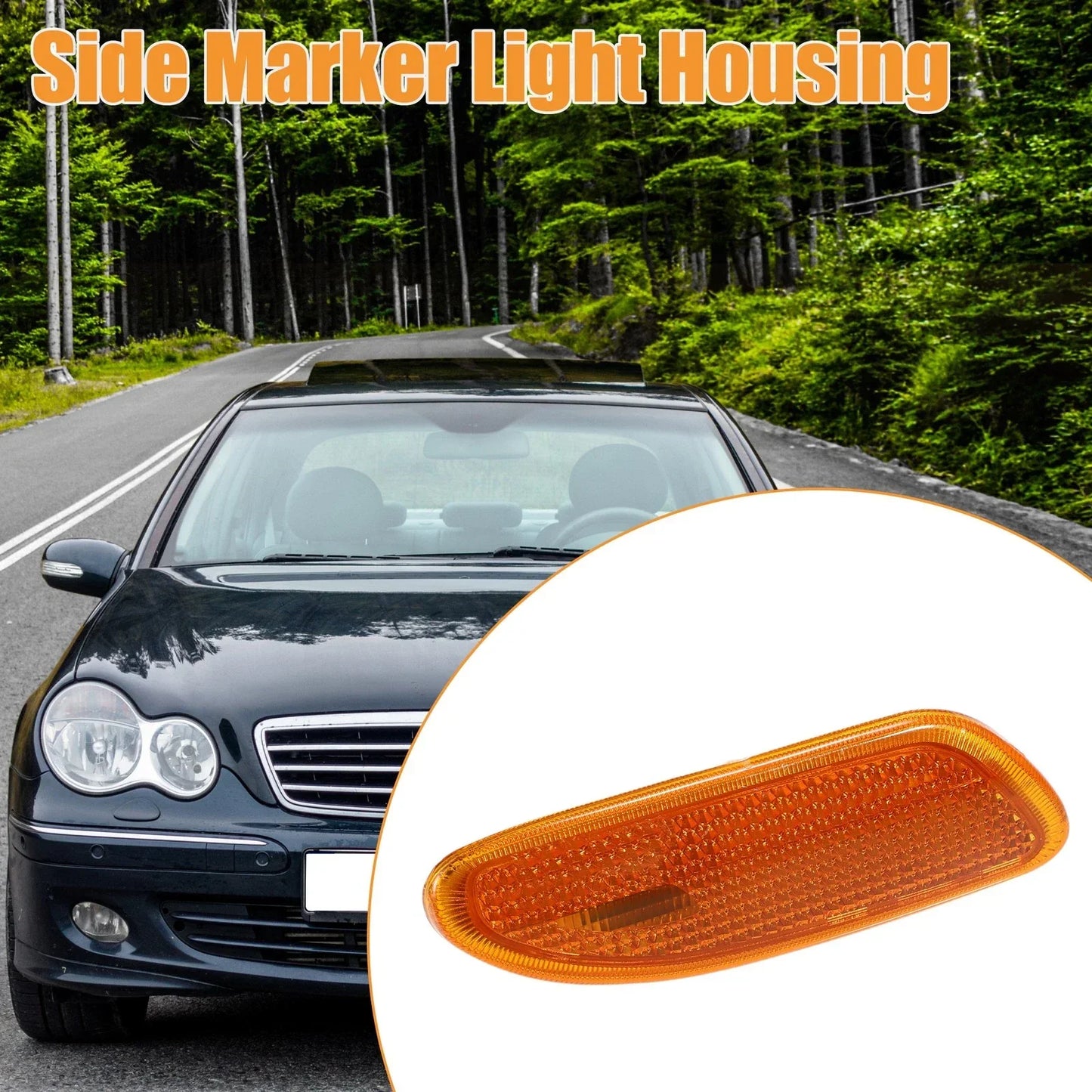 Auto Side Marker Light Housing for Mercedes-Benz C230 (2002-2007)