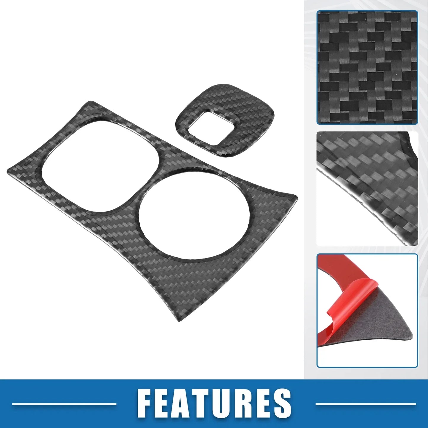 Ignition Key Hole Panel Covers for Chevy Corvette C5 Black (1997-2004)