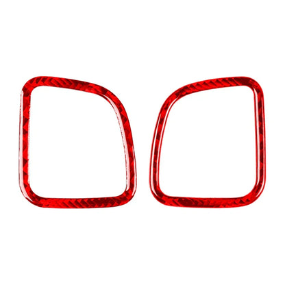 Carbon Fiber Red Interior Dashboard Air Vent Cover Trim for Cadillac CTS (2008-2013)