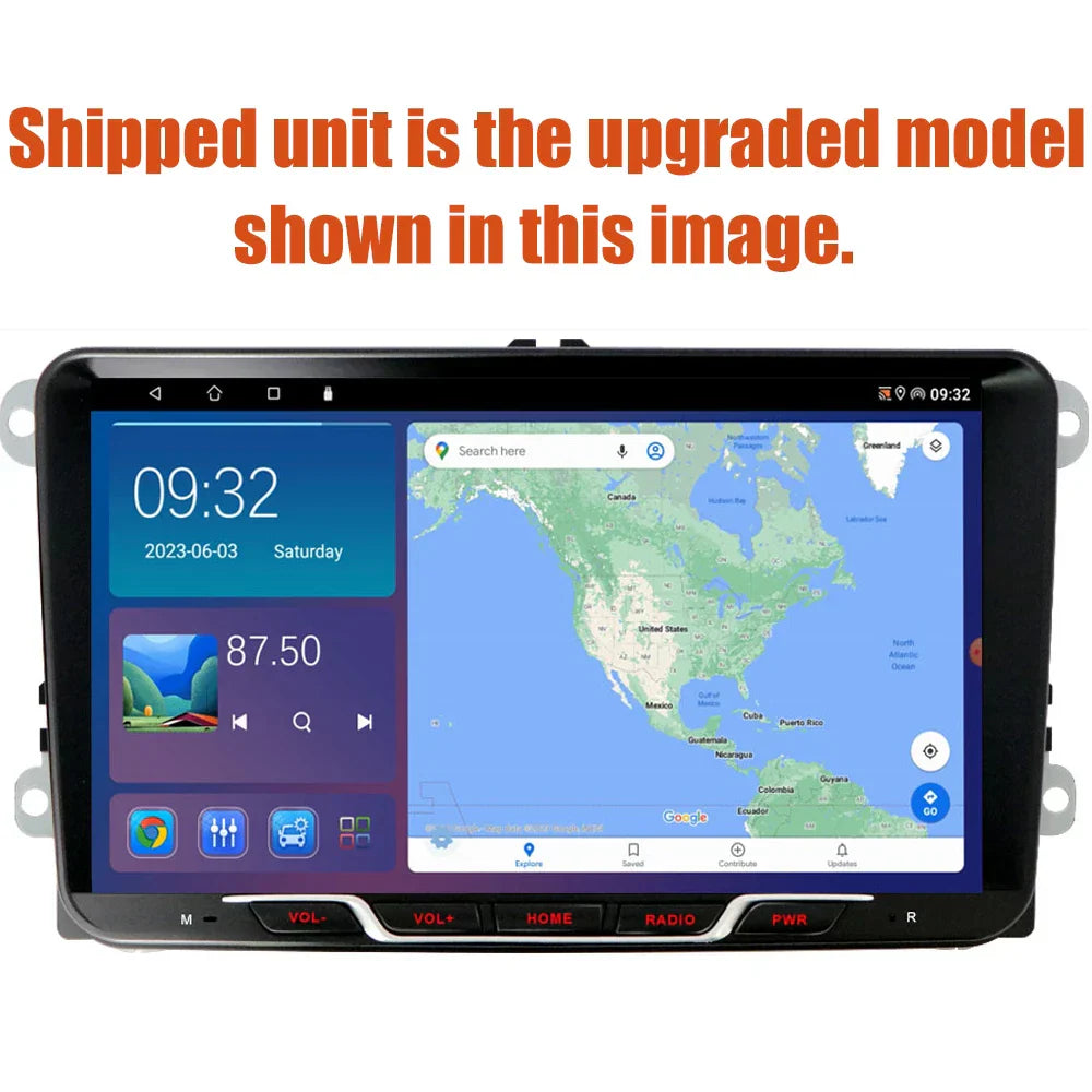 6-64GB Apple CarPlay Android Auto Head Unit for Volkswagen Polo (2010-2014)