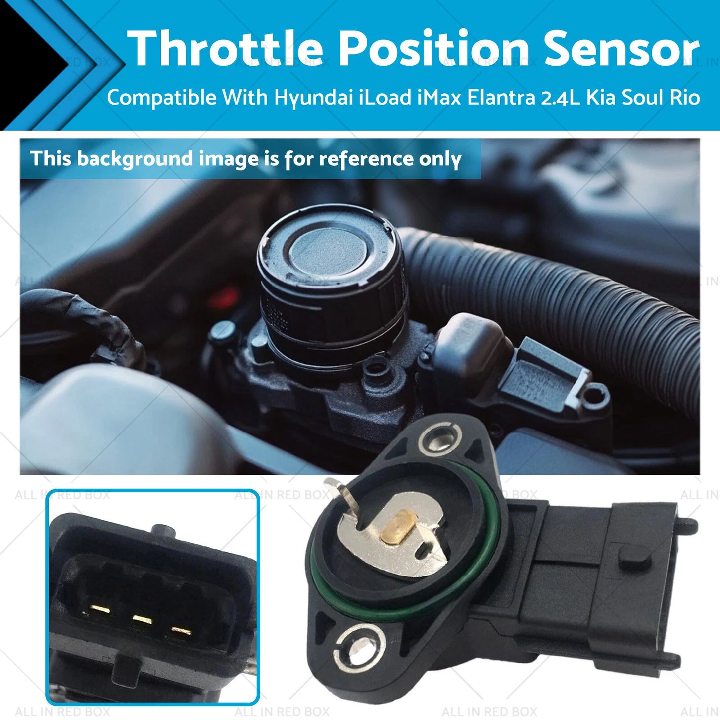 Throttle Position Sensor for Hyundai iLoad, iMax, Elantra, Kia Soul (2011-2023)