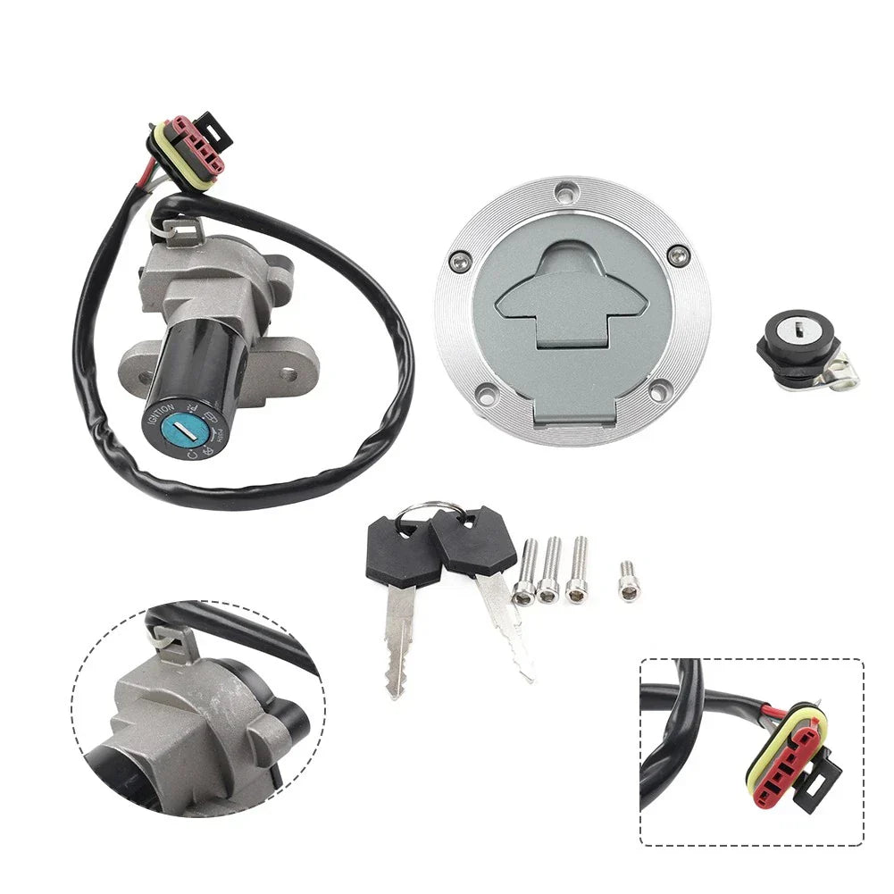 Ignition Switch Gas Cap Seat Lock Set for MV Agusta F4 750 1000 Brutale (2000-2010)